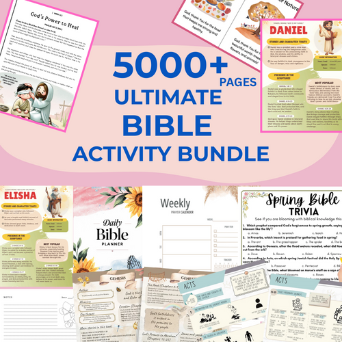 5000+ ULTIMATE  BIBLE  ACTIVITY BUNDLE